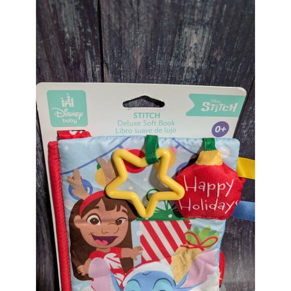 Disney Baby - Stitch On-The-Go Soft Book - Nursery Soft Book - Christmas Holiday - Picture 2 of 5